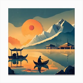 Asian Landscape 5 Canvas Print