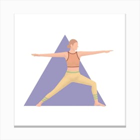 Yoga Pose Illustration Canvas Print