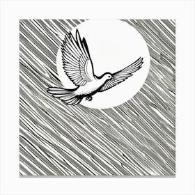 Dove In The Sky Canvas Print