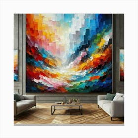 Abstract painting art decoration Canvas Print