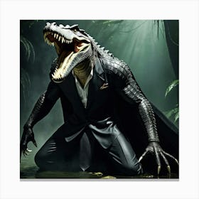 Crocodile Man Canvas Print