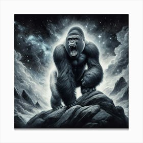 Gorilla In The Sky 3 Canvas Print