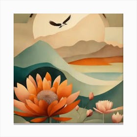 Lotus Flower Canvas Print