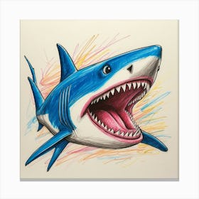 Blue Shark 1 Canvas Print