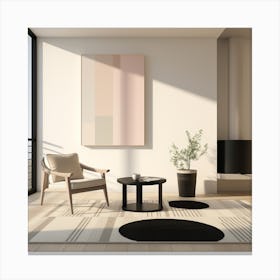 Modern Living Room 3 Canvas Print