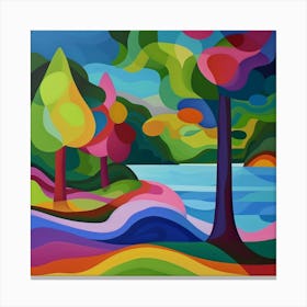 Abstract Park Collection Stanley Park Vancouver Canada 2 Canvas Print