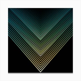 Abstract Colorful Geometric Lines Pattern Background Canvas Print