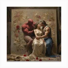 'Love' art print paintings Canvas Print