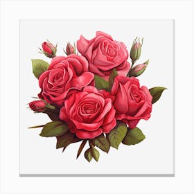 Bouquet Of Roses 8 Canvas Print