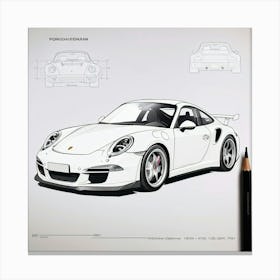 Porsche 911 Gt3 5 Canvas Print