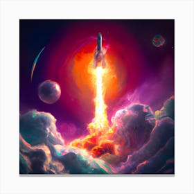 Welcome to Space Canvas Print