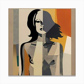 Abstract Akt Featuring A Nude Woman Canvas Print