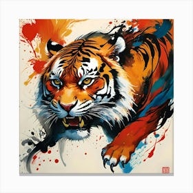 TIGER CLAW ART Canvas Print