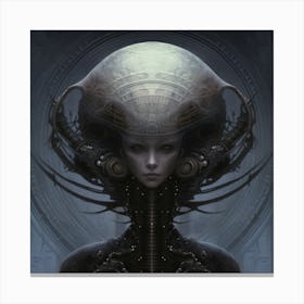 Alien Head 1 Canvas Print