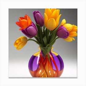 Tulips In A Vase2 Canvas Print