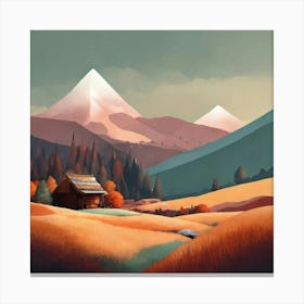 Landscape Painting Canvas Print