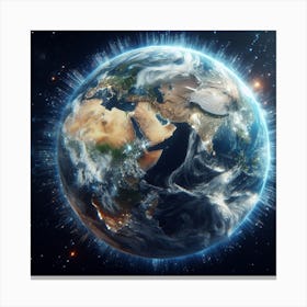 Earth From Space Canvas Print