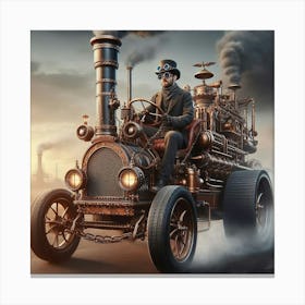 Steampunk Car Canvas Print