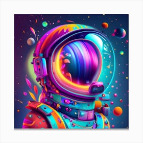 Astronaut Painting Canvas Print