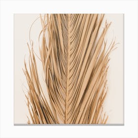 Dried Leaf Square Canvas Print