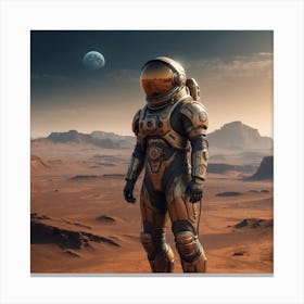 Astronaut In Space 3 Canvas Print