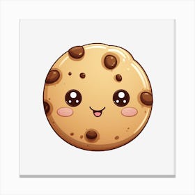 Kawaii Cookie Canvas Print