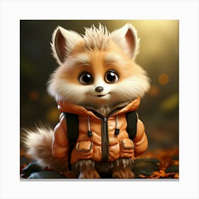 Cute Fox 4 Canvas Print