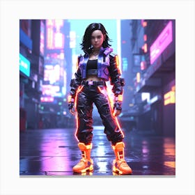 Cyberpunk 2077 3 Canvas Print