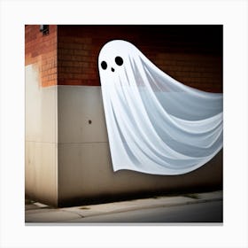 Ghost On A Wall Canvas Print