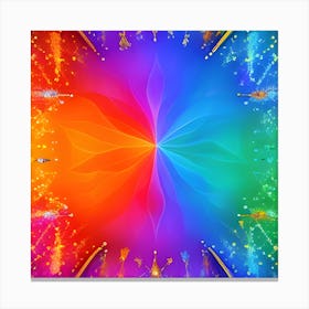 Rainbow Rays Of Light 1 Canvas Print