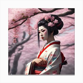 Geisha 1 Canvas Print