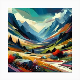 Landscape Painting 17 Canvas Print