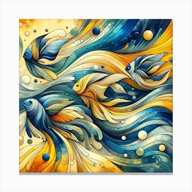 Modern Artistic Trends With A Marine Theme 01 Canvas Print