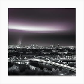 Purple Cityscape Canvas Print