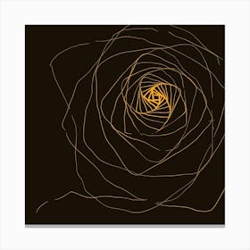 Kintsugi- Spiral Rose Canvas Print