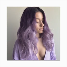 Lilac Hair Canvas Print