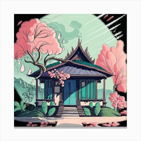 Asian House 5 Canvas Print
