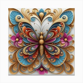 3d Butterfly Canvas Print