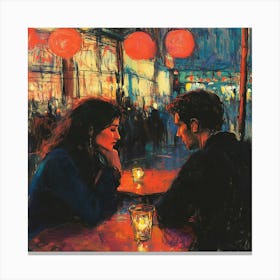 Night In Paris Canvas Print