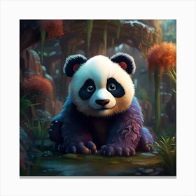 Baby Panda Canvas Print