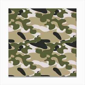 Camouflage Pattern Canvas Print