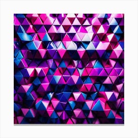 Abstract Triangles Background Canvas Print