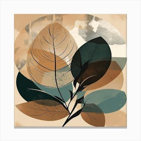 Abstract Leaves Canvas Print