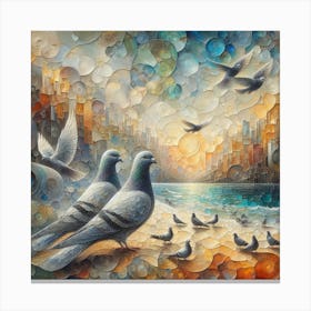 Pigeons 8 Canvas Print