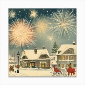 Christmas In The Country Canvas Print
