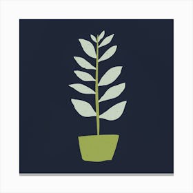 Plant In A Pot 4 Canvas Print