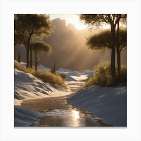 Winter Scene Canvas Print