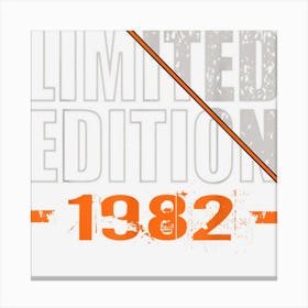 Limited Edition 1982 Retro Birthday 1982 Vintage 1 Canvas Print