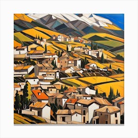 Village In The Mountains 1 Canvas Print