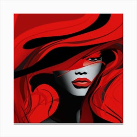 Woman With Red Hair 1 Canvas Print